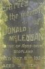 Photo of headstones/thumb_Donald McLennan d1924 hdstn Wauchope Crossrds_close